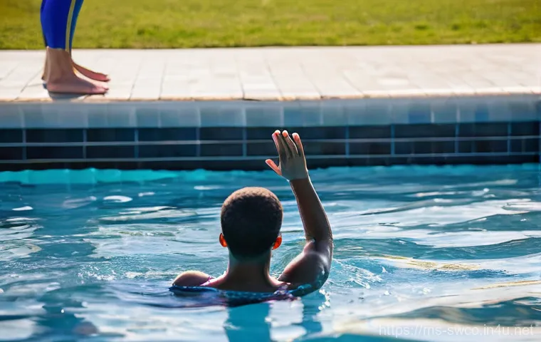 수영강사 고객 니즈 분석 방법 - **Prompt 1: Building Trust in the Water**
    A kind and patient female swimming coach, wearing a mo...